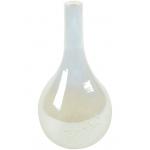 Bottle Vase Ivy Bottle Pearl White transparante glazen vaas 17x33 cm